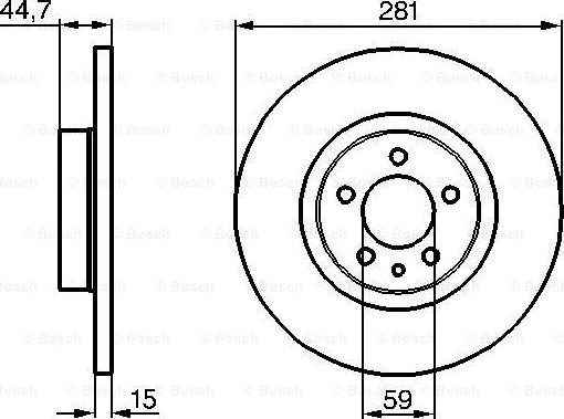 BOSCH 0 986 478 668 - Гальмівний диск autocars.com.ua