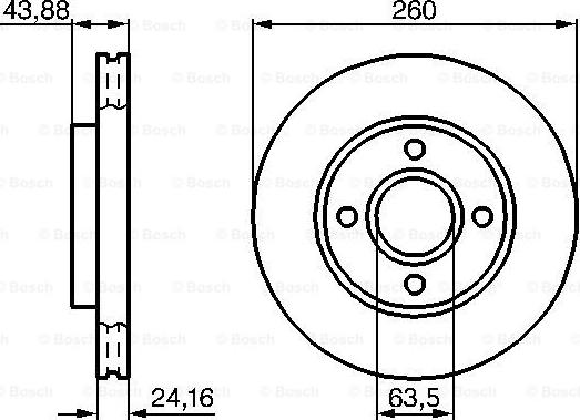 BOSCH 0 986 478 671 - Гальмівний диск autocars.com.ua