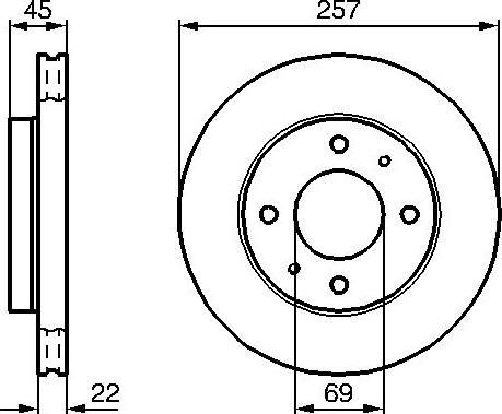 BOSCH 0 986 478 673 - Тормозной диск avtokuzovplus.com.ua