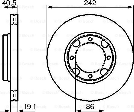 BOSCH 0 986 478 674 - Тормозной диск avtokuzovplus.com.ua