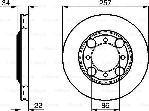 BOSCH 0 986 478 675 - Тормозной диск avtokuzovplus.com.ua