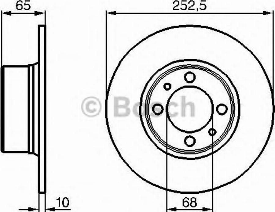 BOSCH 0 986 478 683 - Гальмівний диск autocars.com.ua