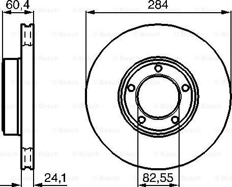 BOSCH 0 986 478 686 - Тормозной диск avtokuzovplus.com.ua