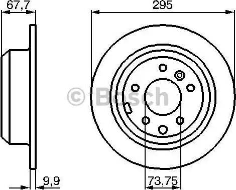 BOSCH 0 986 478 692 - Гальмівний диск autocars.com.ua