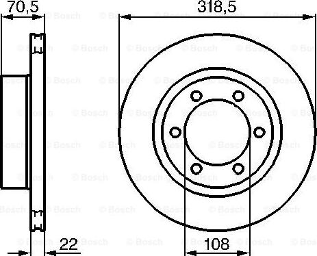 BOSCH 0 986 478 698 - Тормозной диск avtokuzovplus.com.ua