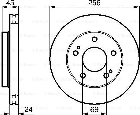 BOSCH 0 986 478 708 - Тормозной диск autodnr.net