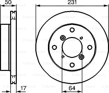 BOSCH 0 986 478 721 - Гальмівний диск autocars.com.ua