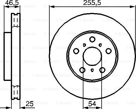 BOSCH 0 986 478 724 - Тормозной диск avtokuzovplus.com.ua