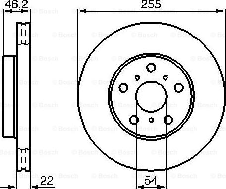 BOSCH 0 986 478 725 - Тормозной диск avtokuzovplus.com.ua