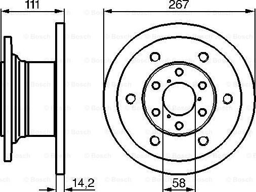 BOSCH 0 986 478 742 - Гальмівний диск autocars.com.ua