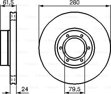 BOSCH 0 986 478 745 - Тормозной диск avtokuzovplus.com.ua