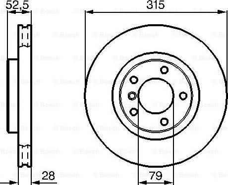 BOSCH 0 986 478 748 - Гальмівний диск autocars.com.ua