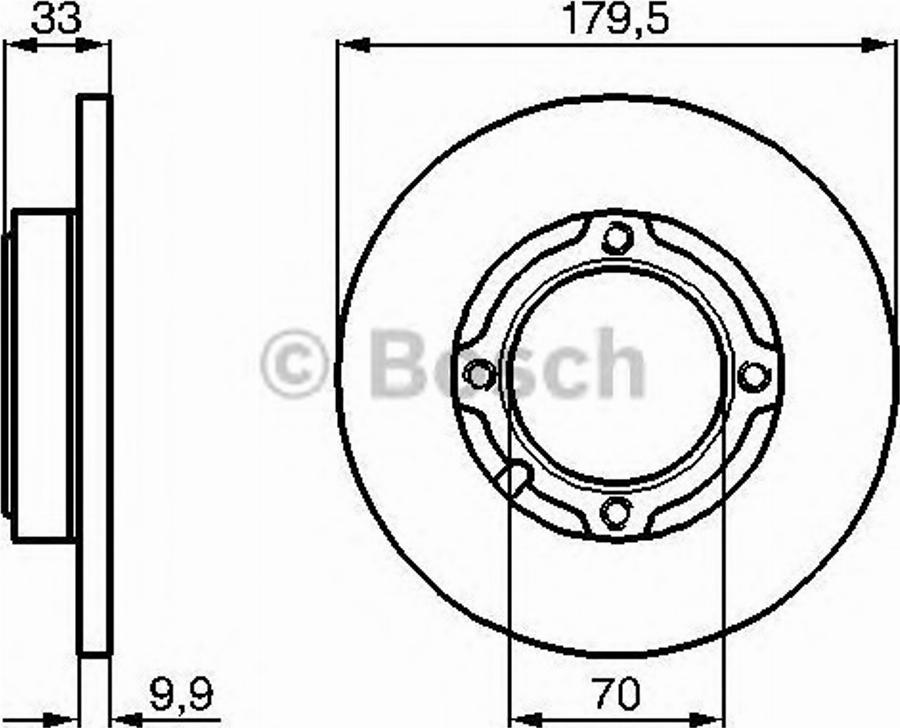 BOSCH 0 986 478 754 - Гальмівний диск autocars.com.ua