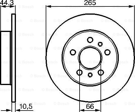 BOSCH 0 986 478 757 - Тормозной диск avtokuzovplus.com.ua