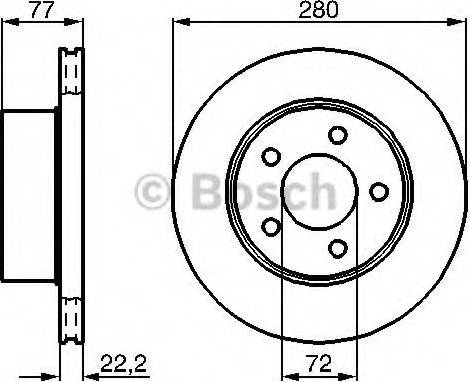 BOSCH 0 986 478 765 - Тормозной диск avtokuzovplus.com.ua