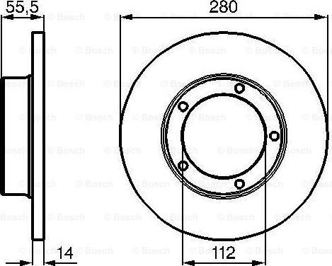 BOSCH 0 986 478 770 - Гальмівний диск autocars.com.ua