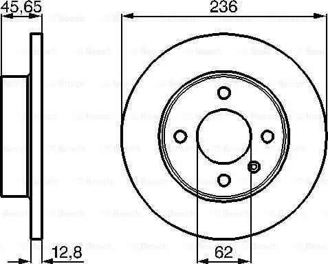 BOSCH 0 986 478 776 - Тормозной диск avtokuzovplus.com.ua