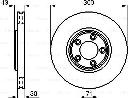 BOSCH 0 986 478 778 - Гальмівний диск autocars.com.ua