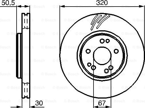 BOSCH 0 986 478 791 - Тормозной диск avtokuzovplus.com.ua