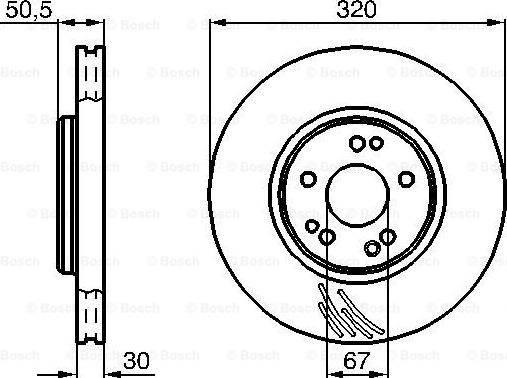 BOSCH 0 986 478 792 - Гальмівний диск autocars.com.ua