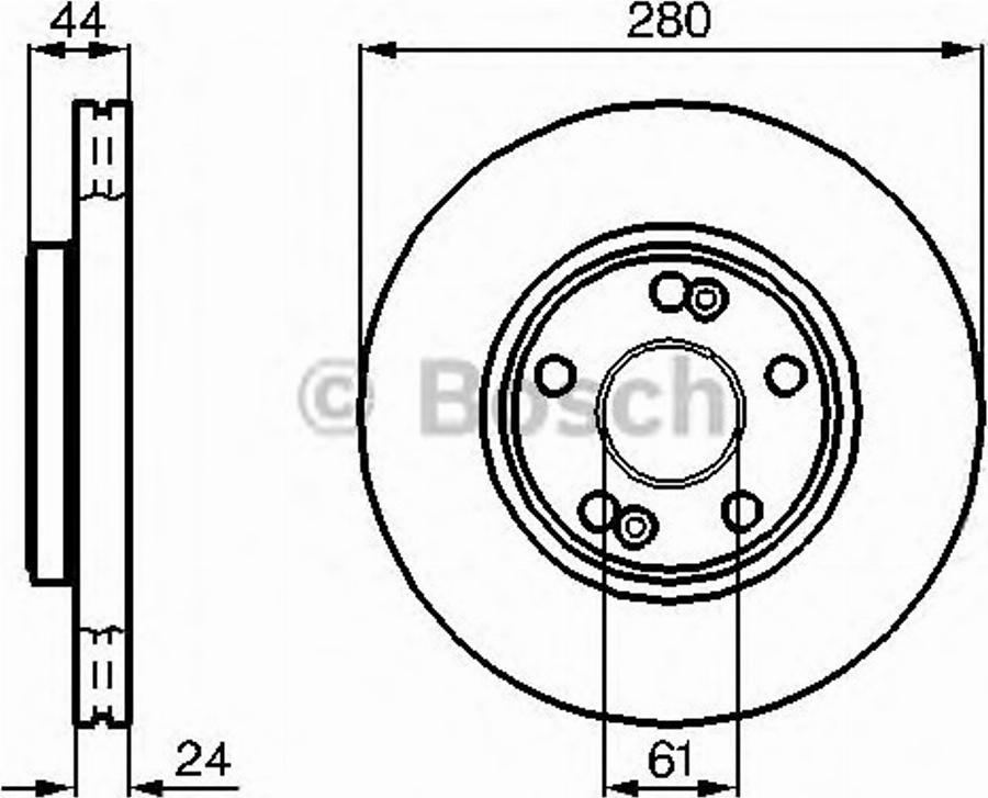 BOSCH 0 986 478 797 - Тормозной диск avtokuzovplus.com.ua