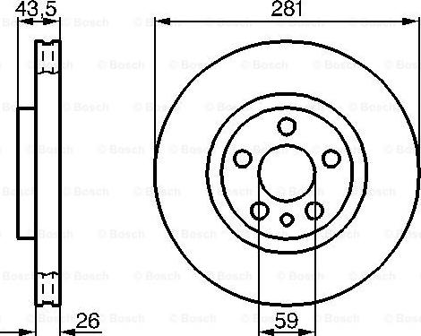 BOSCH 0 986 478 812 - Тормозной диск autodnr.net