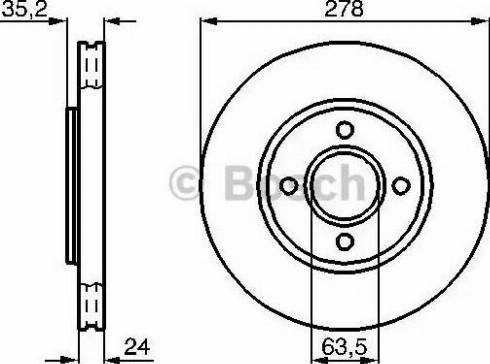 BOSCH 0 986 478 822 - Тормозной диск avtokuzovplus.com.ua