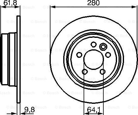 BOSCH 0 986 478 837 - Тормозной диск avtokuzovplus.com.ua