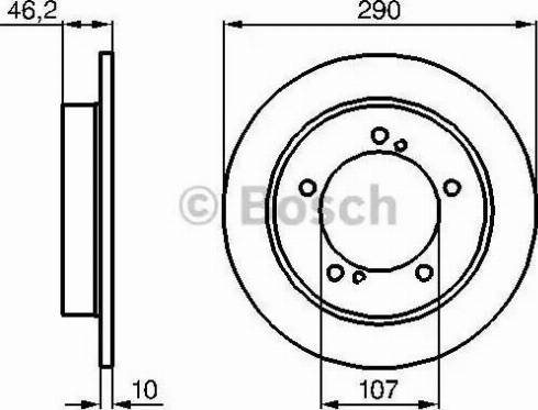 BOSCH 0 986 478 838 - Тормозной диск avtokuzovplus.com.ua