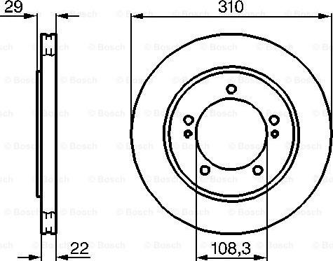 BOSCH 0 986 478 839 - Тормозной диск avtokuzovplus.com.ua