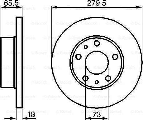 BOSCH 0 986 478 843 - Гальмівний диск autocars.com.ua