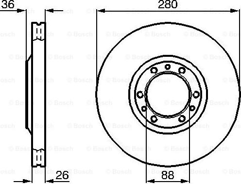 BOSCH 0 986 478 854 - Тормозной диск autodnr.net