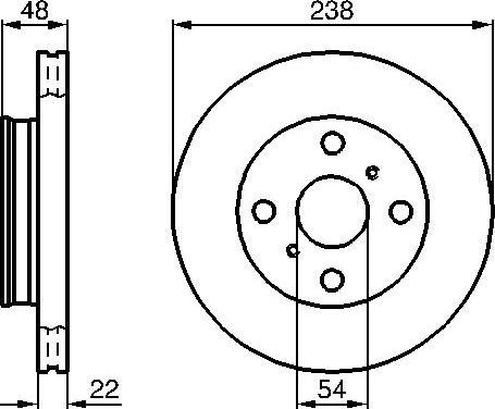 BOSCH 0 986 478 857 - Гальмівний диск autocars.com.ua