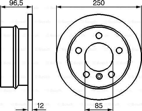 BOSCH 0 986 478 863 - Гальмівний диск autocars.com.ua