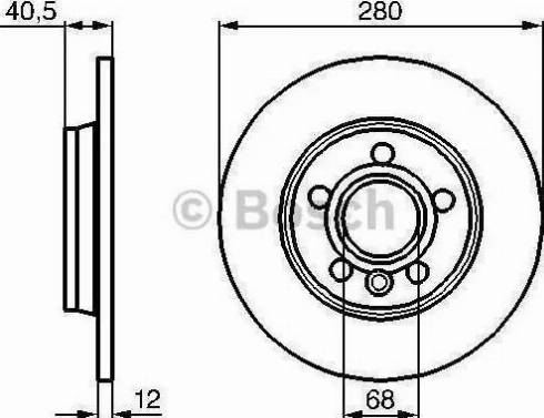 BOSCH 986478871 - Тормозной диск avtokuzovplus.com.ua