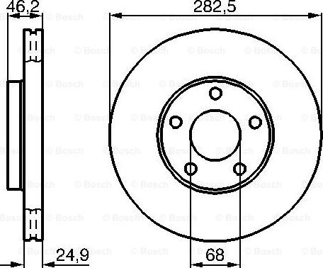 BOSCH 0 986 478 872 - Гальмівний диск autocars.com.ua