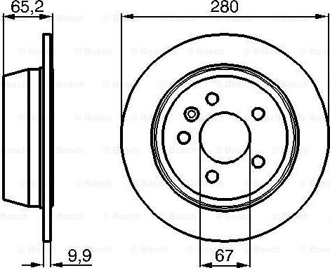 BOSCH 0 986 478 873 - Гальмівний диск autocars.com.ua