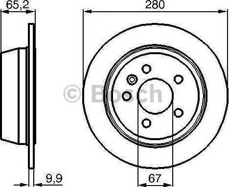 BOSCH 986478873 - Тормозной диск avtokuzovplus.com.ua