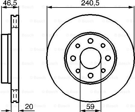 BOSCH 0 986 478 878 - Тормозной диск avtokuzovplus.com.ua