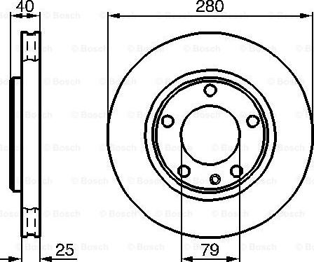 BOSCH 0 986 478 890 - Гальмівний диск autocars.com.ua