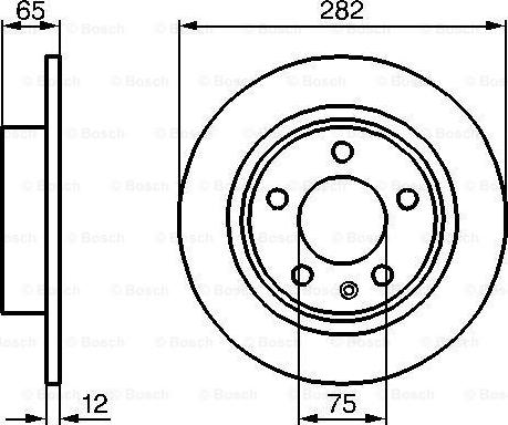 BOSCH 0 986 478 891 - Гальмівний диск autocars.com.ua