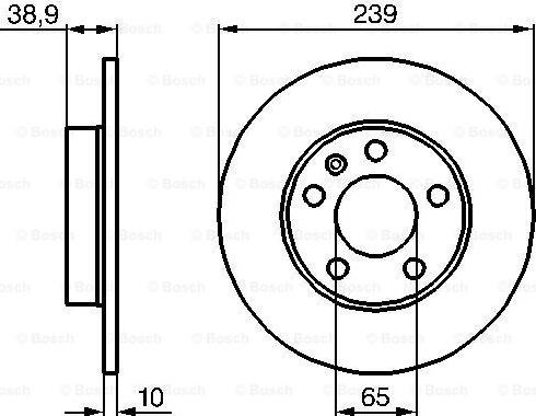 BOSCH 0 986 478 894 - Тормозной диск avtokuzovplus.com.ua