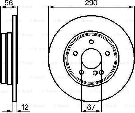 BOSCH 0 986 478 899 - Тормозной диск avtokuzovplus.com.ua