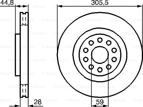 BOSCH 0 986 478 963 - Тормозной диск avtokuzovplus.com.ua