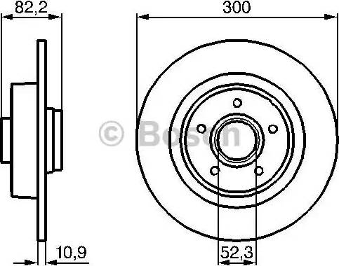 BOSCH 0 986 478 971 - Тормозной диск avtokuzovplus.com.ua