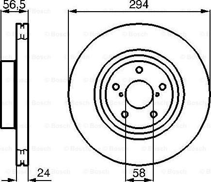 BOSCH 0 986 478 977 - Тормозной диск avtokuzovplus.com.ua