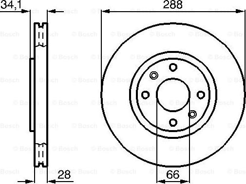 BOSCH 0 986 478 980 - Тормозной диск avtokuzovplus.com.ua