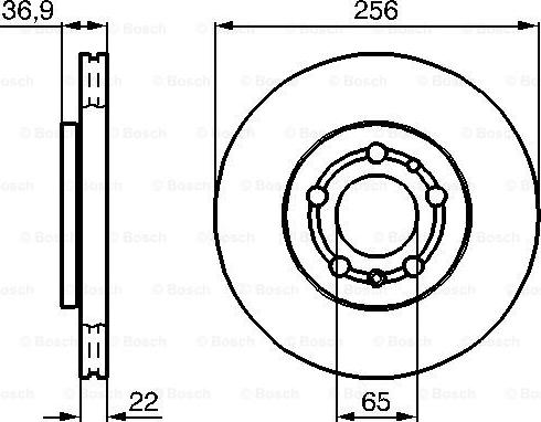 BOSCH 0 986 478 988 - Тормозной диск avtokuzovplus.com.ua