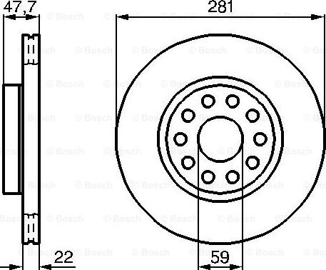 BOSCH 0 986 478 993 - Гальмівний диск autocars.com.ua