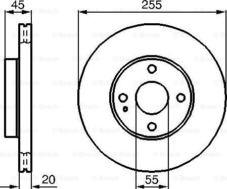 BOSCH 0 986 478 996 - Гальмівний диск autocars.com.ua